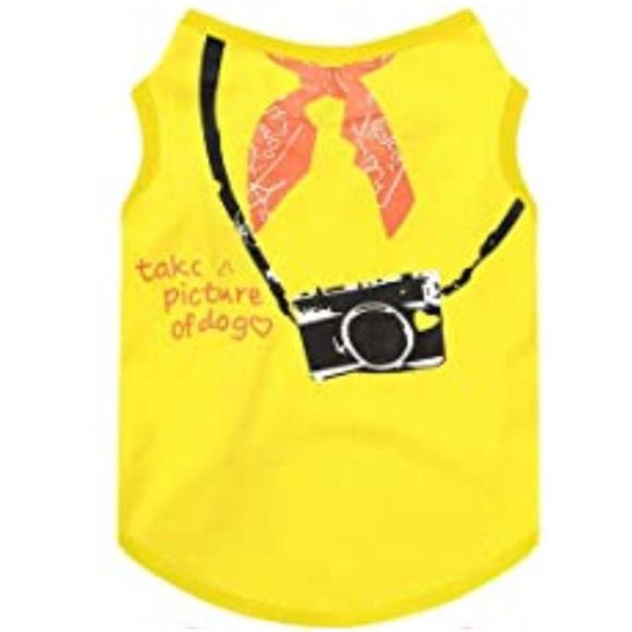2/$10; 4/$15 🎉HP🎉 NWOT, Yellow Camera Little Pet Tee: Small & Large - Picture 1 of 3